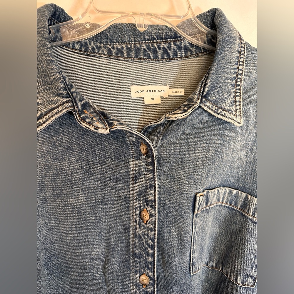 Good American Fit for Success Denim Romper in Indigo793 - Size XL - NWT - Picture 3 of 9